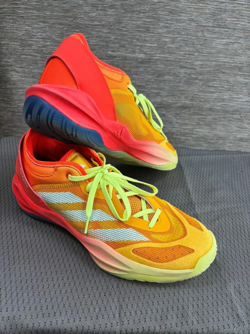 Adidas Adizero Shoes Mens Size 11 Neon Multicolor Basketball Sneakers IF4597